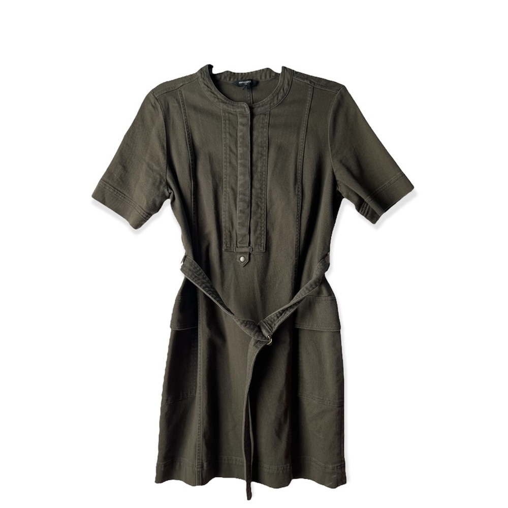 Banana Republic Factory Olive Green Belt Dress Size 8